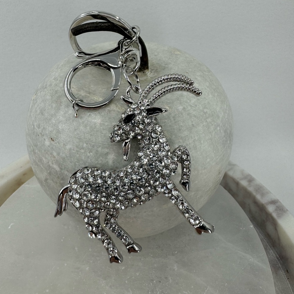 2/$20 Big Sparkly Ibex Mountain Goat Keychain - Picture 6 of 8